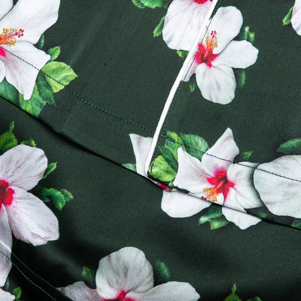 Howard Hawaiian Silk Shirt - Green - Image 6