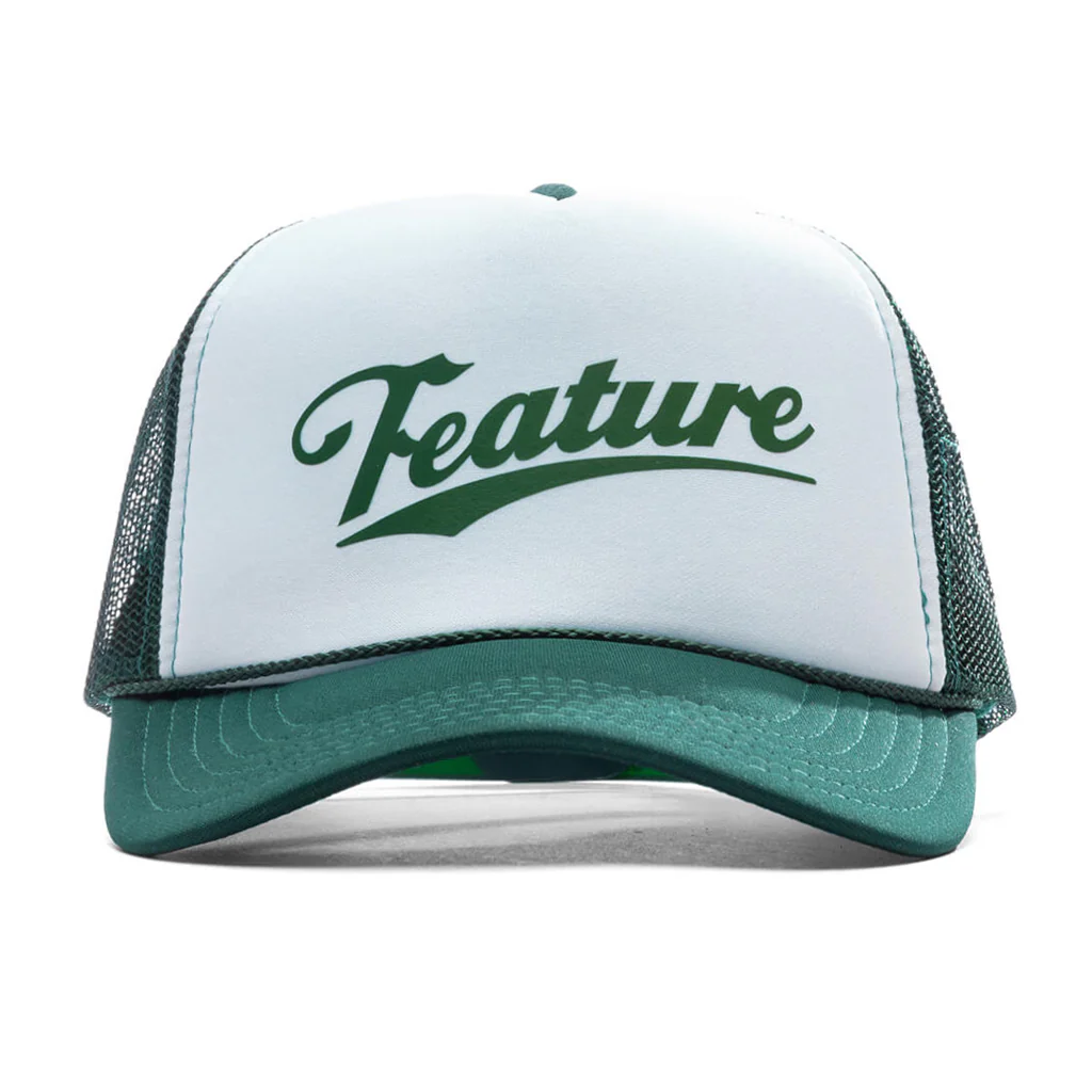 Frew Trucker Hat - Dark Green/White