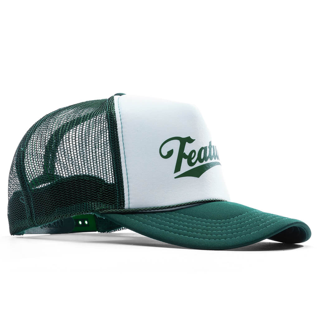 Frew Trucker Hat - Dark Green/White - Image 3