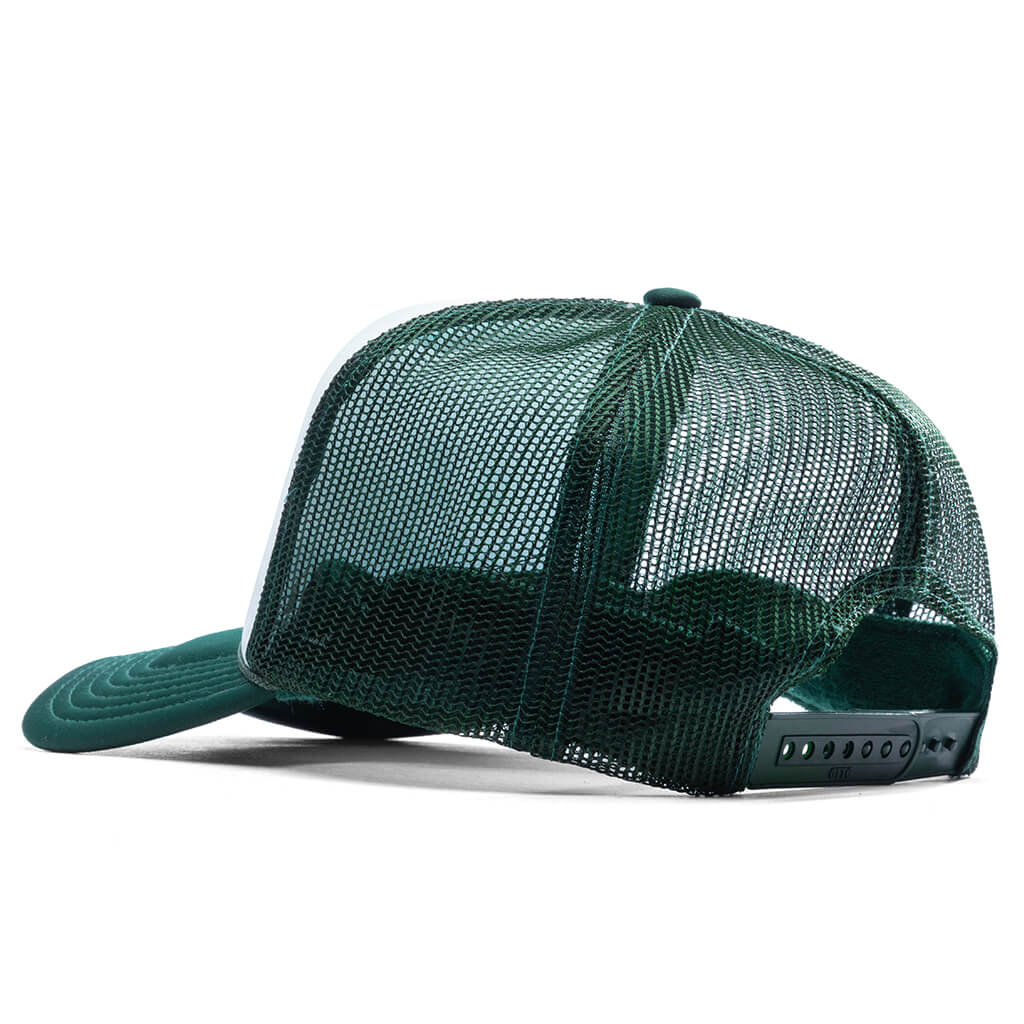 Frew Trucker Hat - Dark Green/White - Image 4