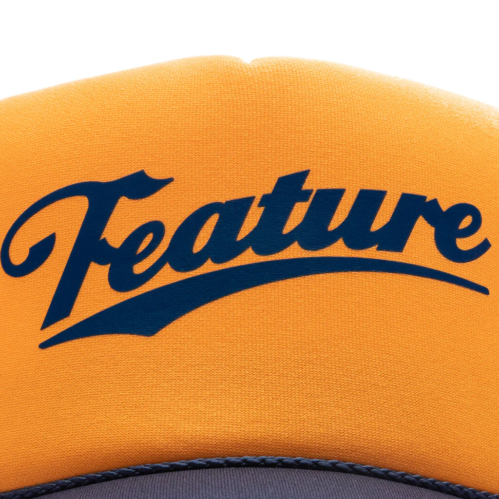 Frew Trucker Hat - Navy/Gold - Image 2