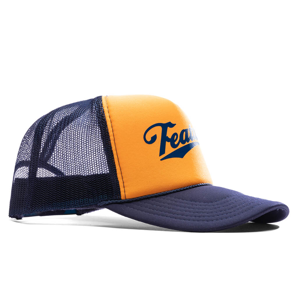 Frew Trucker Hat - Navy/Gold - Image 3