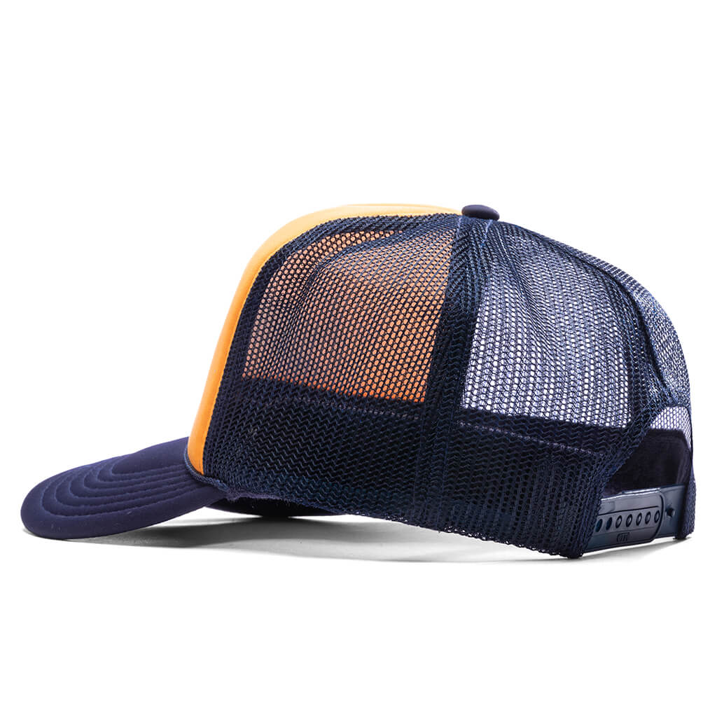 Frew Trucker Hat - Navy/Gold - Image 4