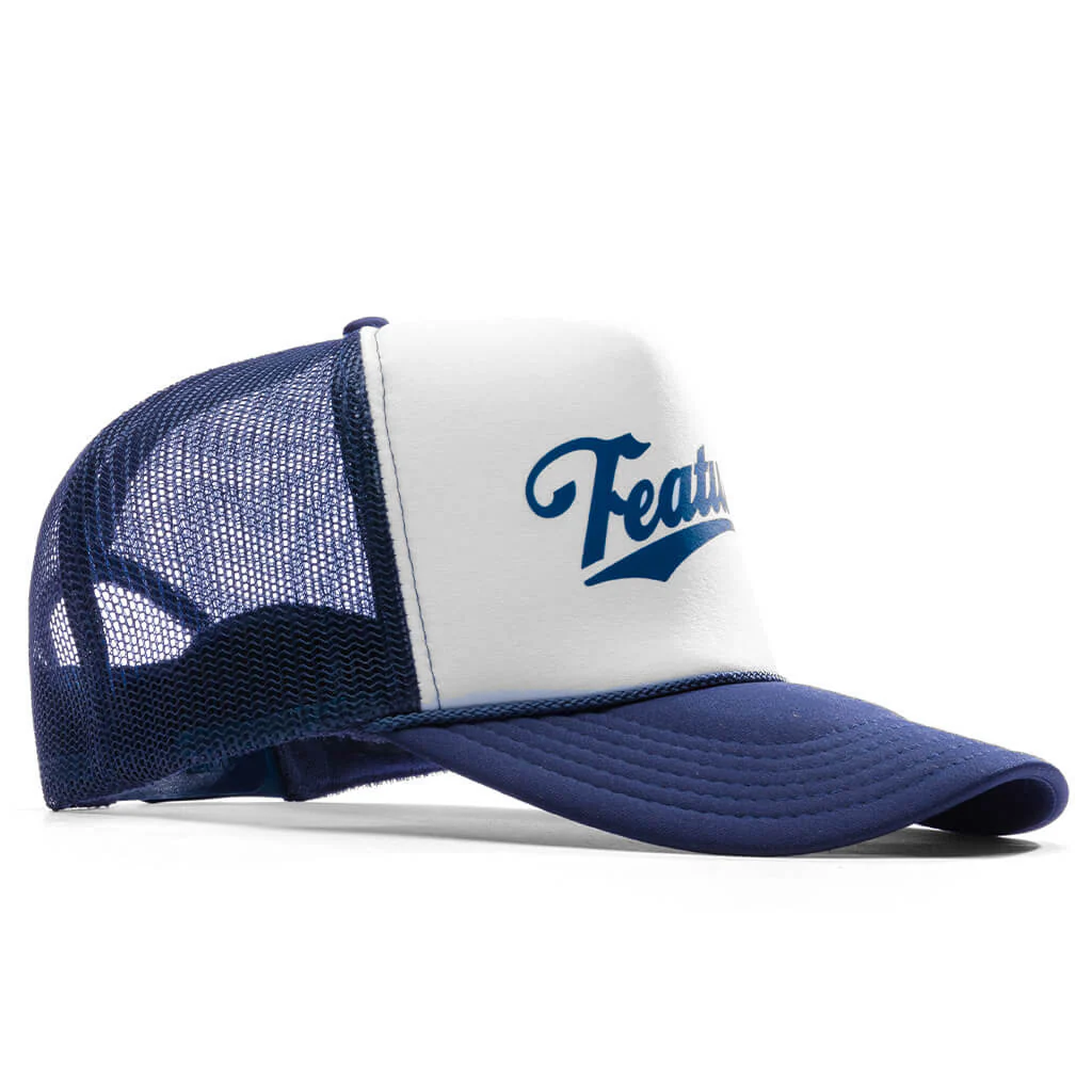 Frew Trucker Hat - Navy/White - Image 3