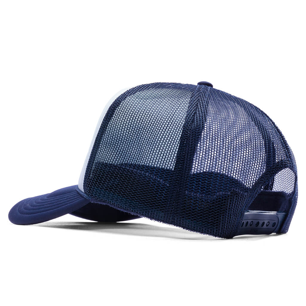 Frew Trucker Hat - Navy/White - Image 4