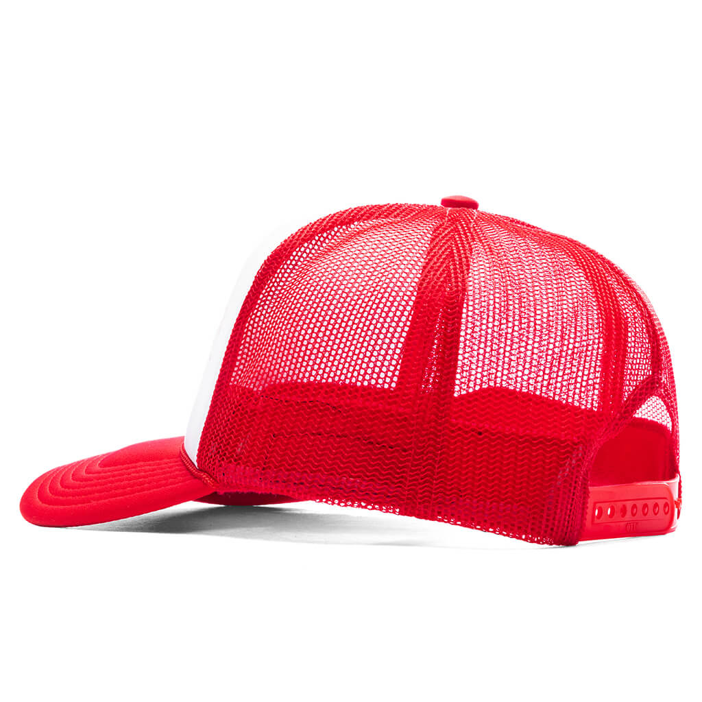 Frew Trucker Hat - Red/White - Image 4