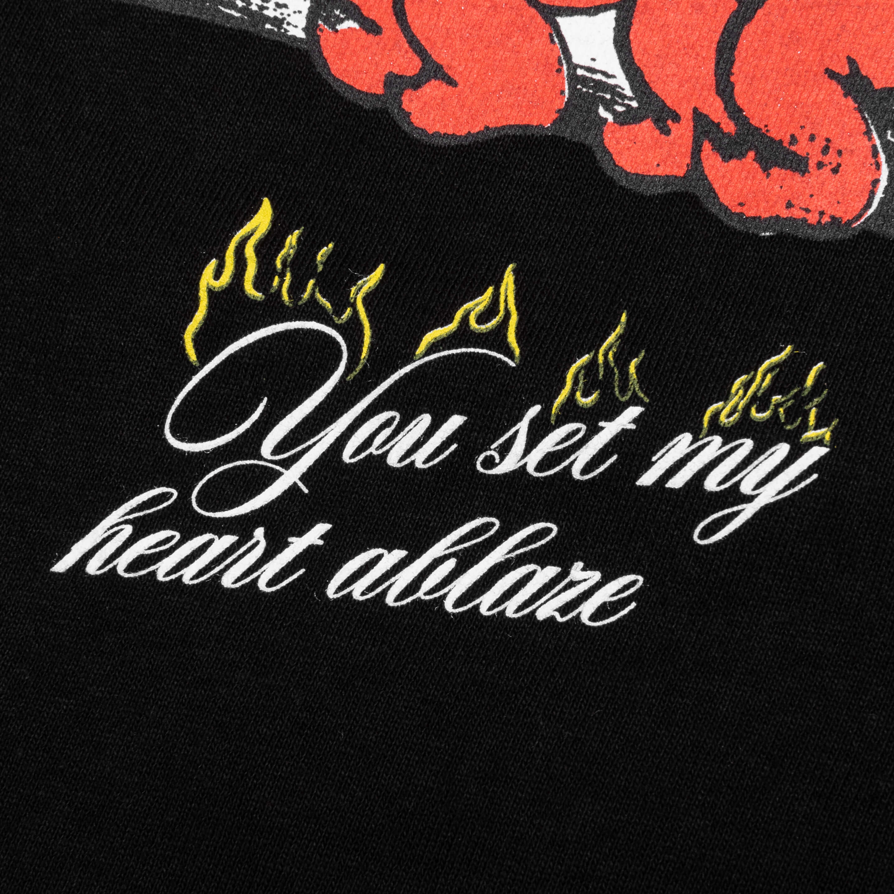 Heart Ablaze Tee - Black - Image 5
