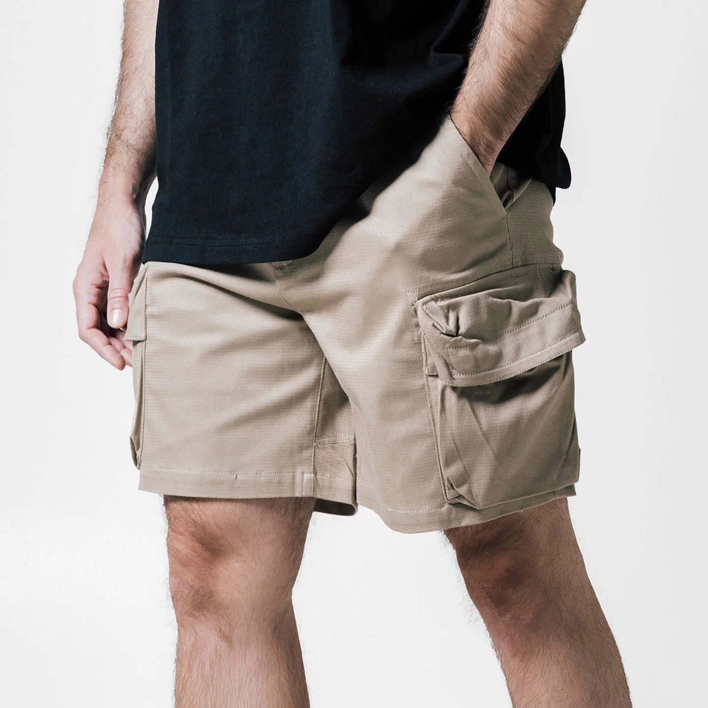 Hockney Cargo Shorts - Black - Image 7