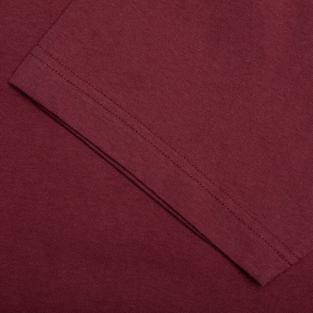Jersey Braque Pocket Tee - Burgundy - Image 5