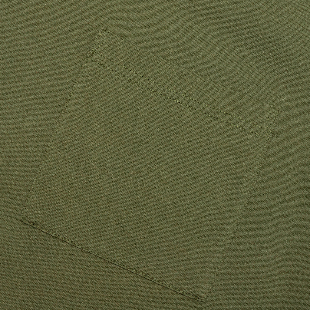 Jersey Braque Pocket Tee - Dark Olive - Image 4