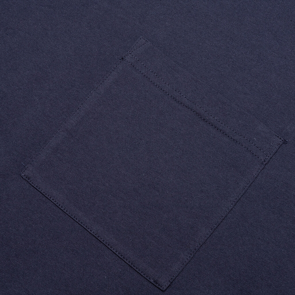 Jersey Braque Pocket Tee - Navy - Image 4