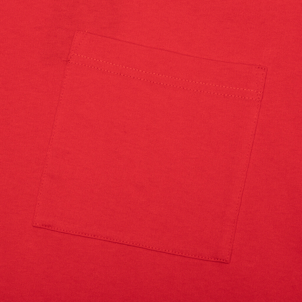 Jersey Braque Pocket Tee - Red - Image 4