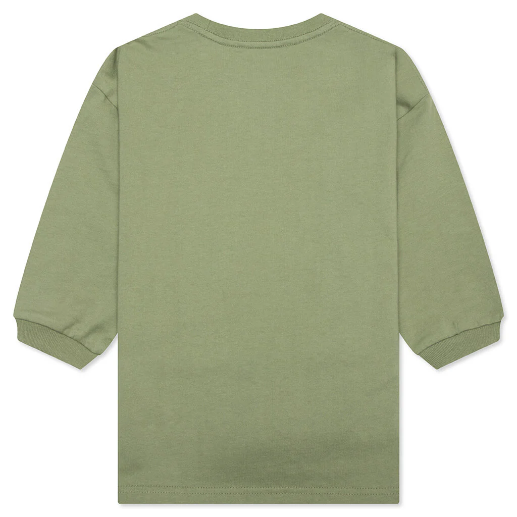 Kids Academy L/S T-Shirt - Oil Green - Image 2