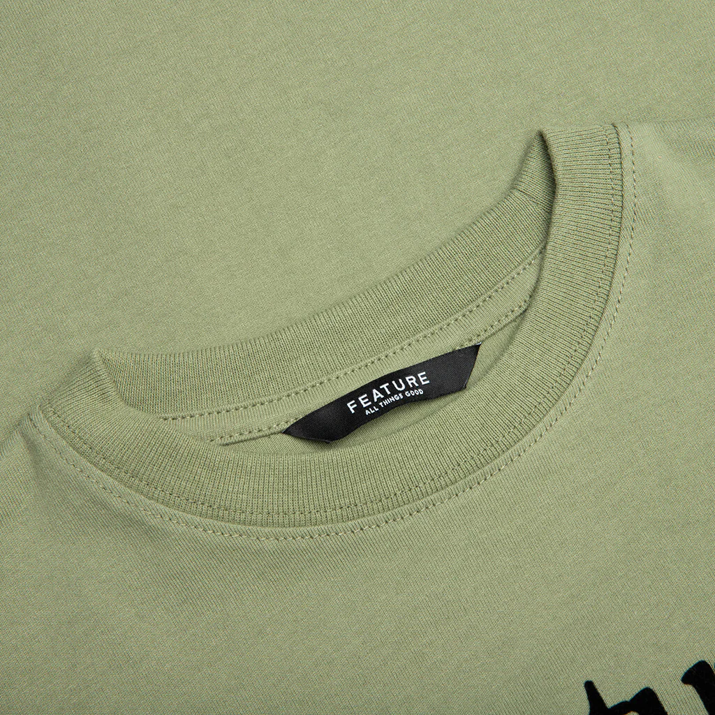 Kids Academy L/S T-Shirt - Oil Green - Image 4
