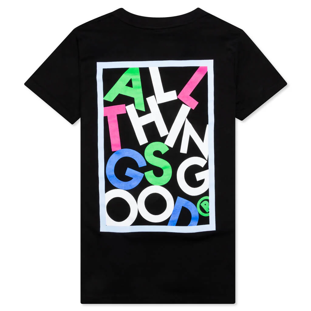Kid's Jumbled Tee - Black - Image 2