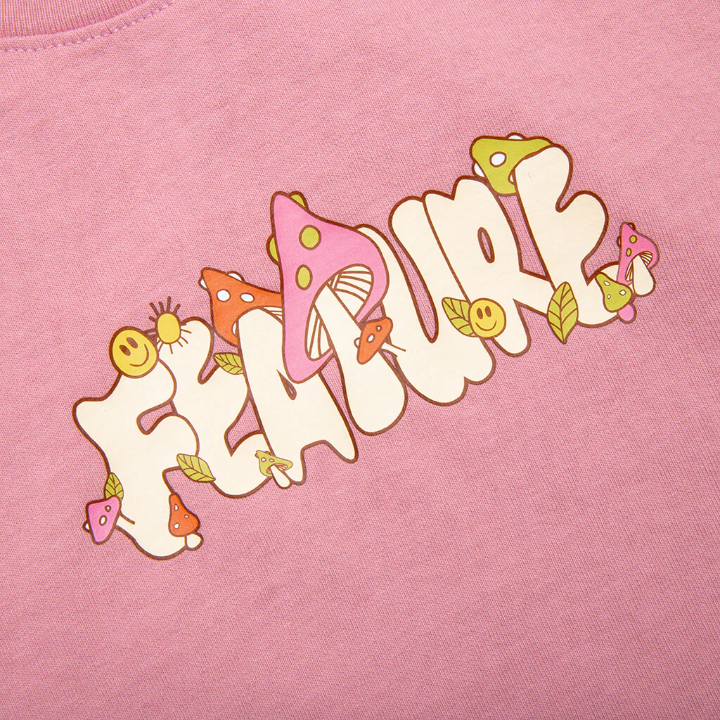 Kids Mushroom Tee - Dusty Pink - Image 4
