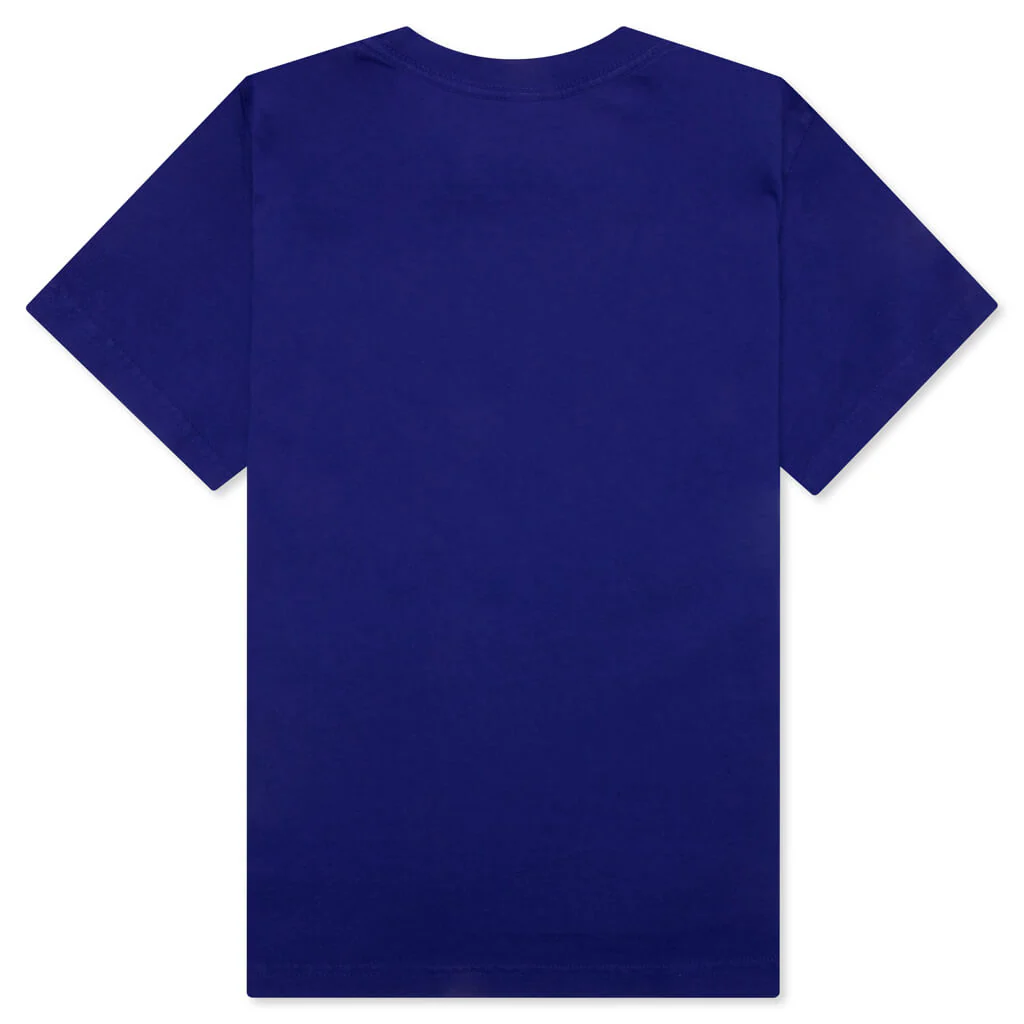 Kids Retro Tee - Cobalt Blue - Image 2