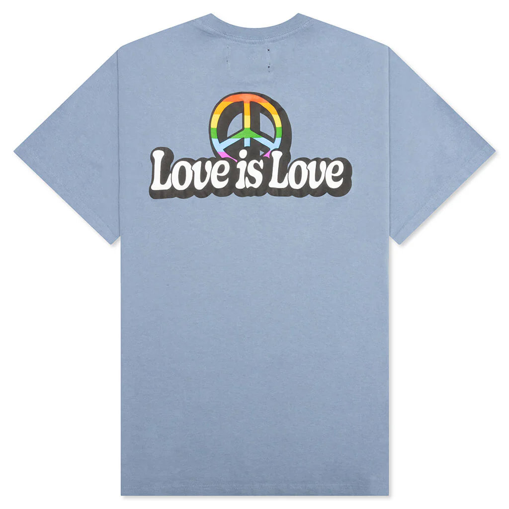 Love is Love Tee - Blue Granite - Image 2