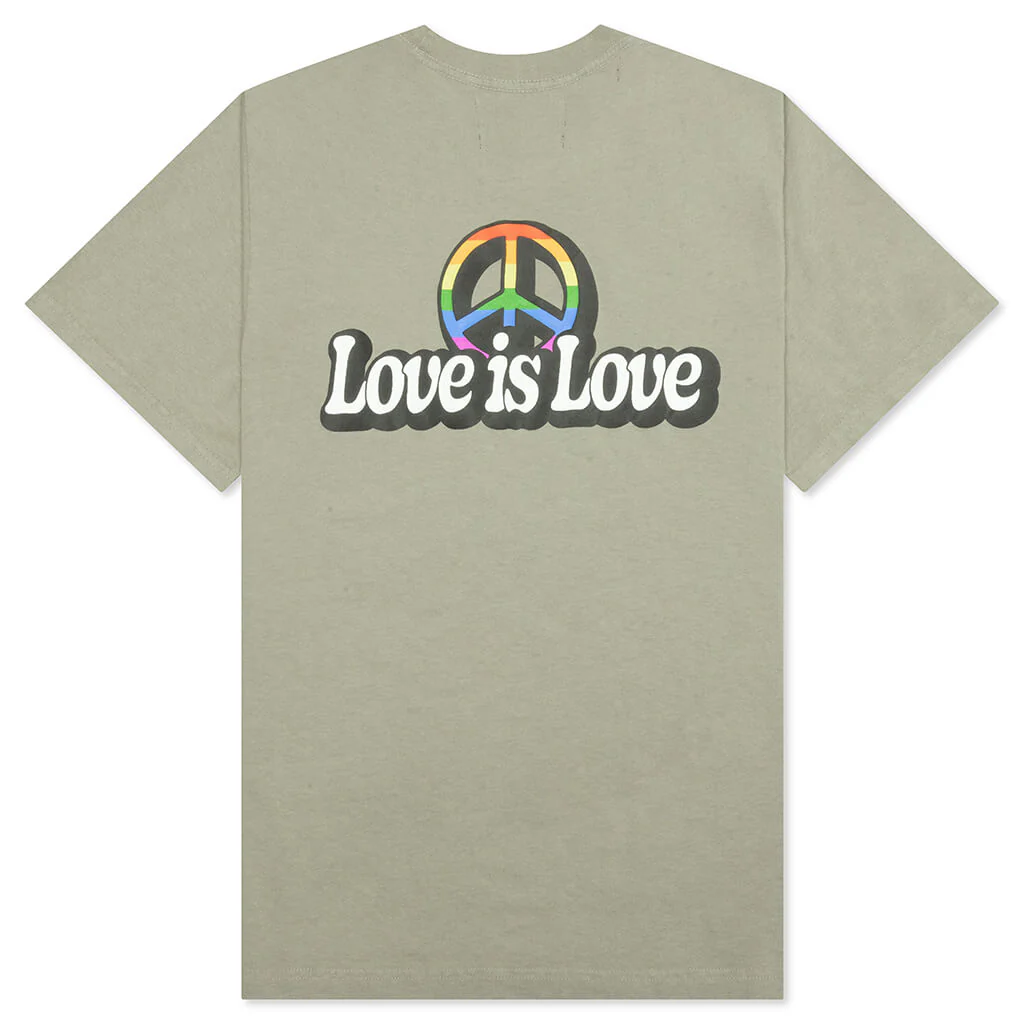 Love is Love Tee - Oil Green - Image 2