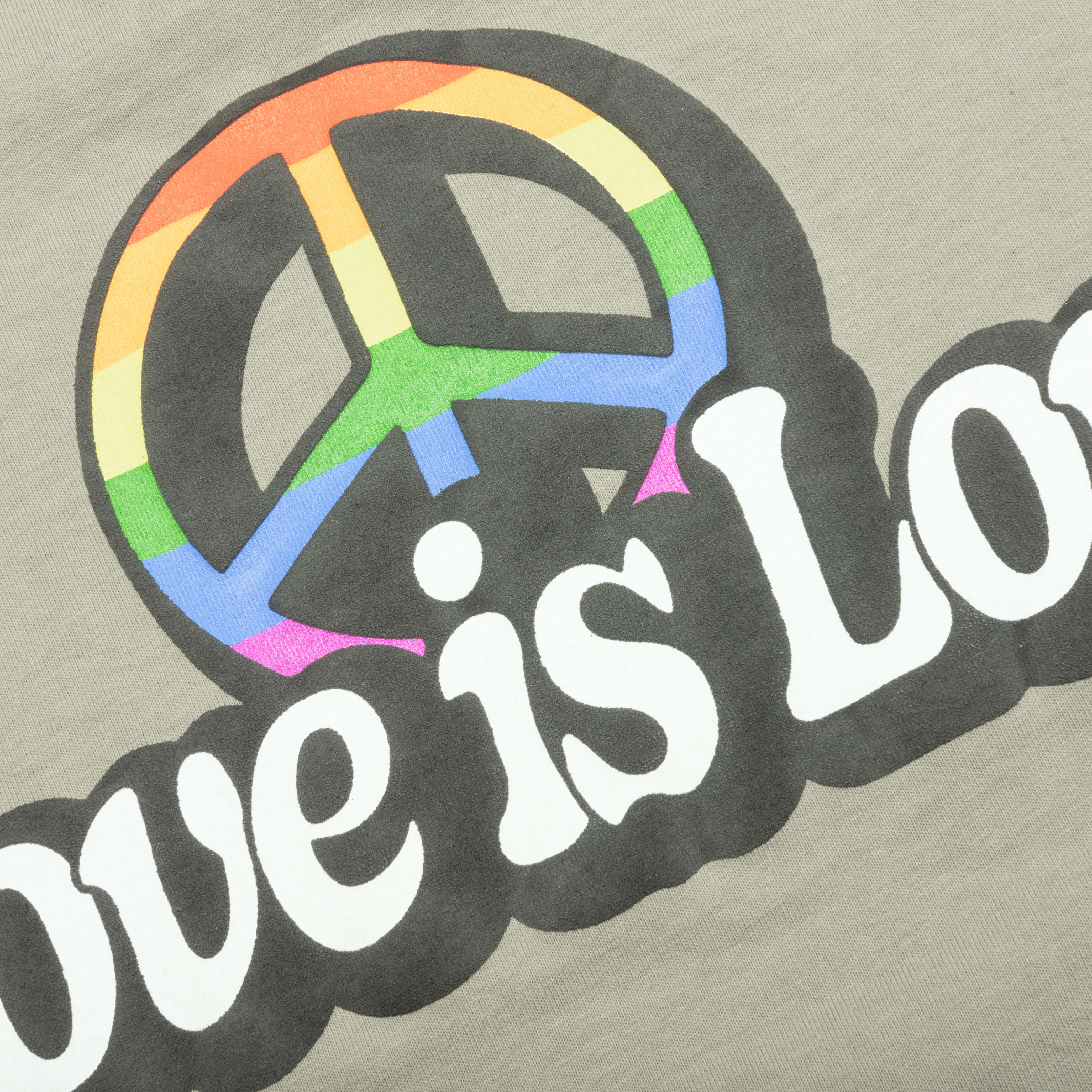 Love is Love Tee - Oil Green - Image 5