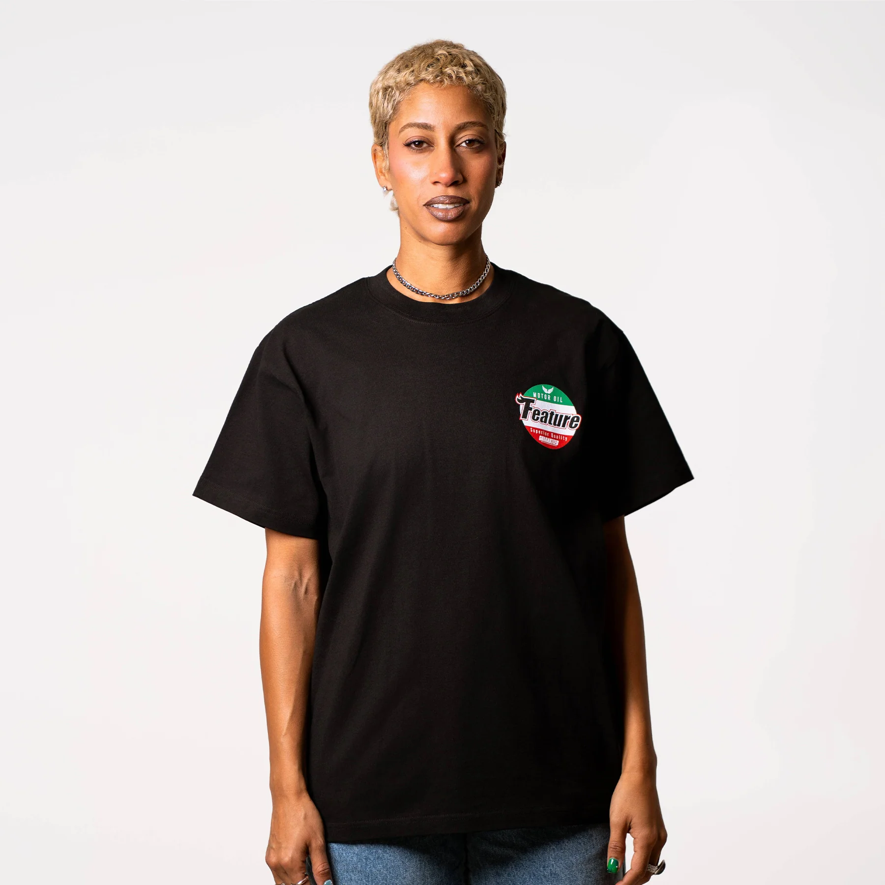 Motor Oil Tee - Black - Image 4