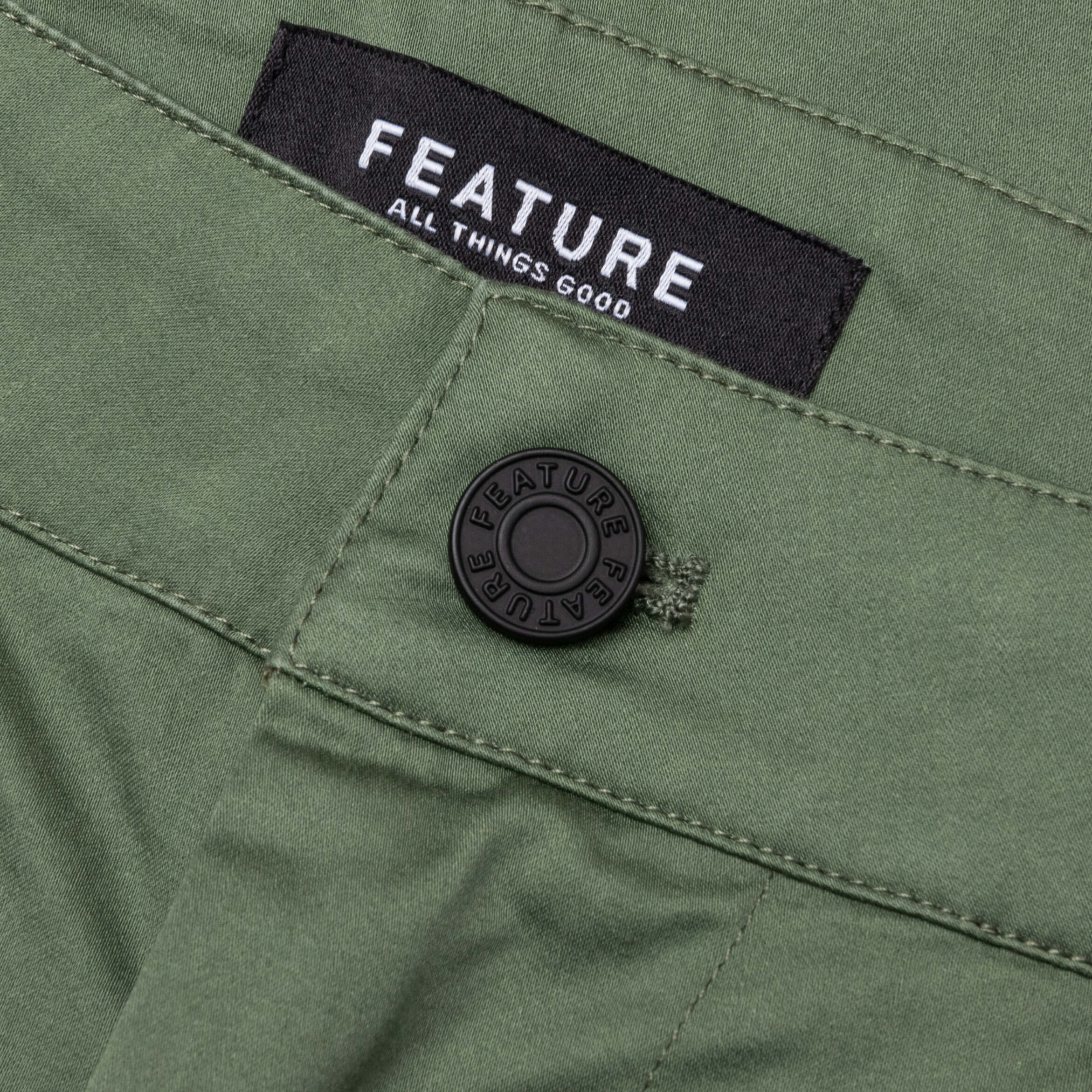 Nagle Utility Cargo Pants - Green - Image 3