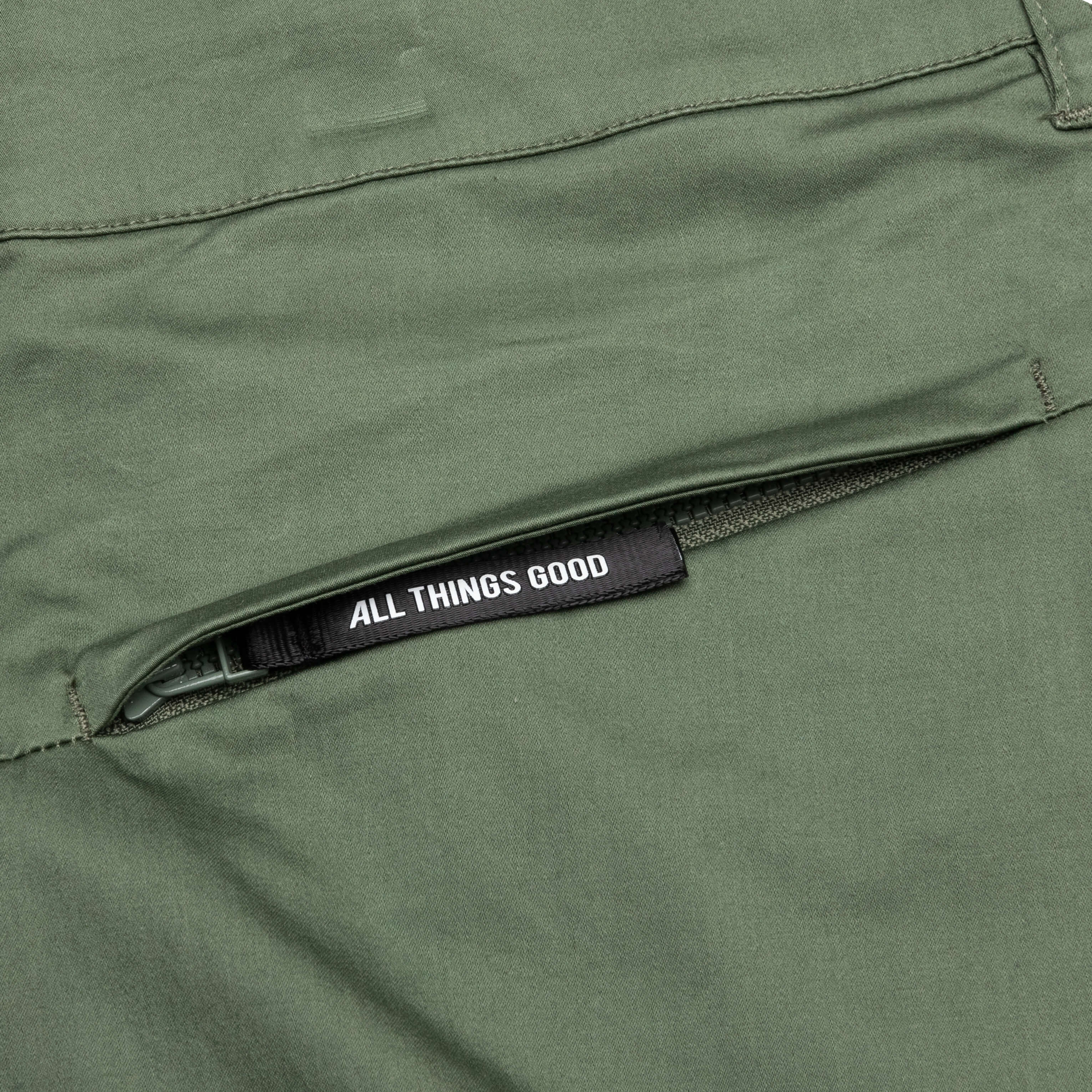 Nagle Utility Cargo Pants - Green - Image 7