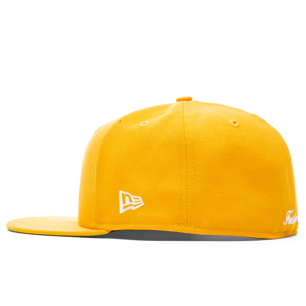 Feature x New Era Old English Fitted Hat - Gold/Off-White - Image 4