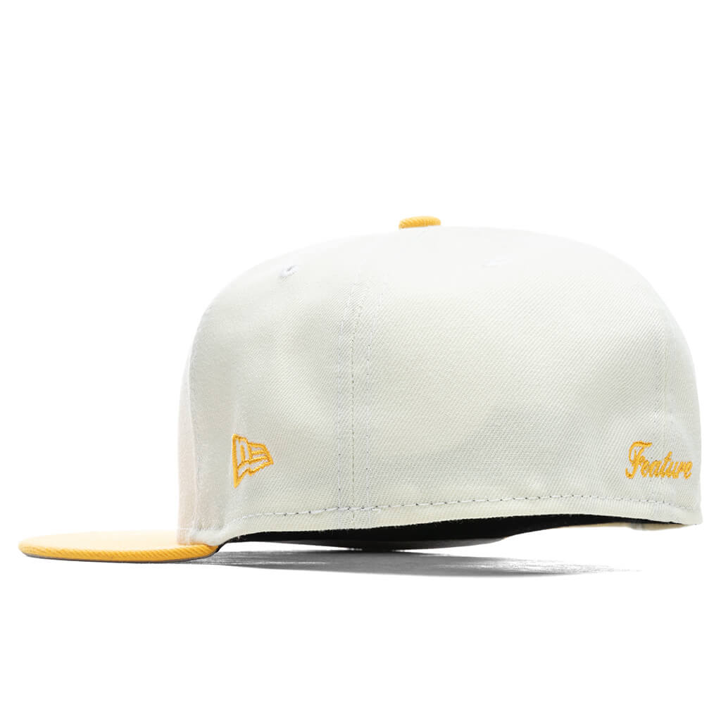 Feature x New Era OE Fitted Cap - Off-White/Grilled Yellow - Image 4