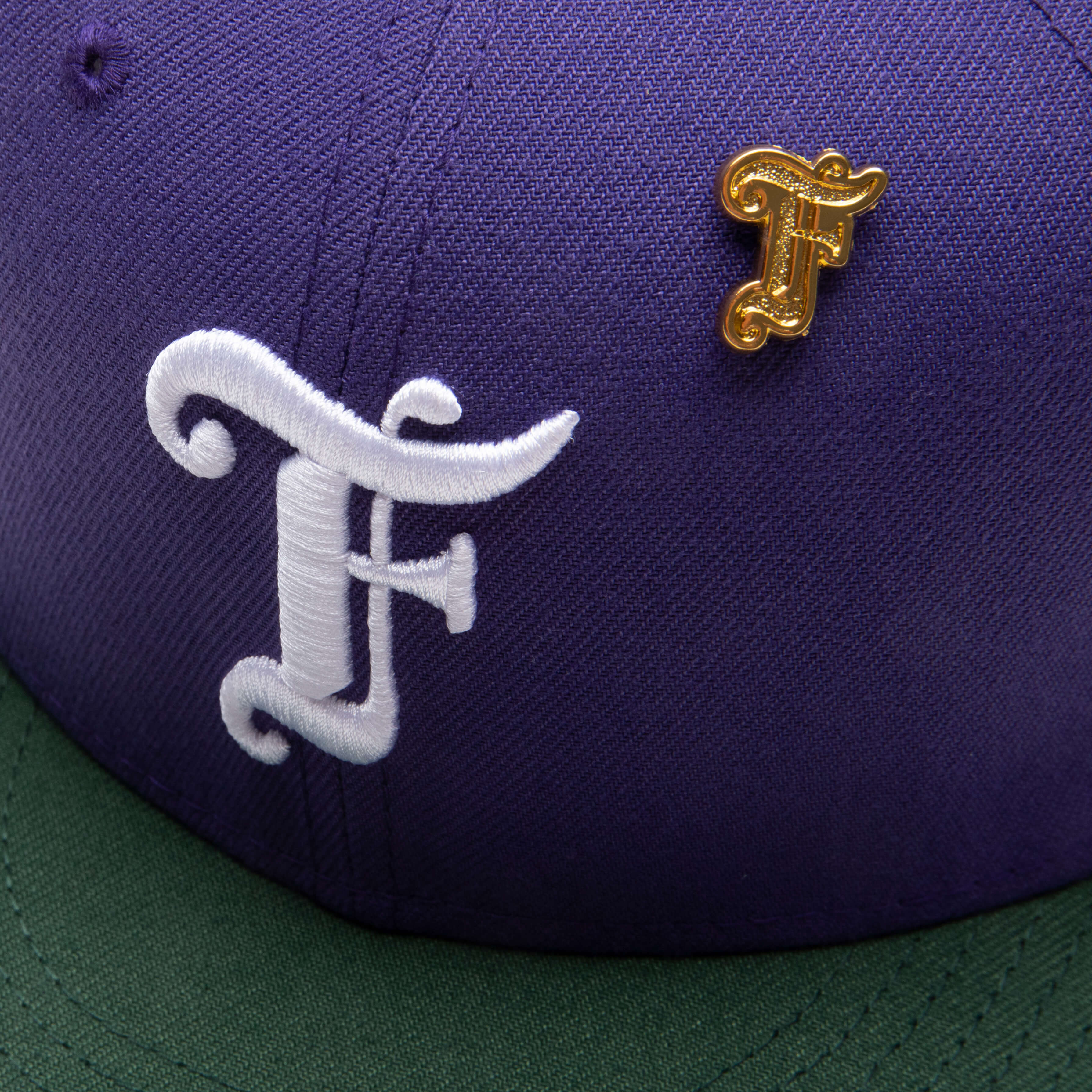 Feature x New Era Old English F Snapback - New Orchid/Cilantro - Image 2