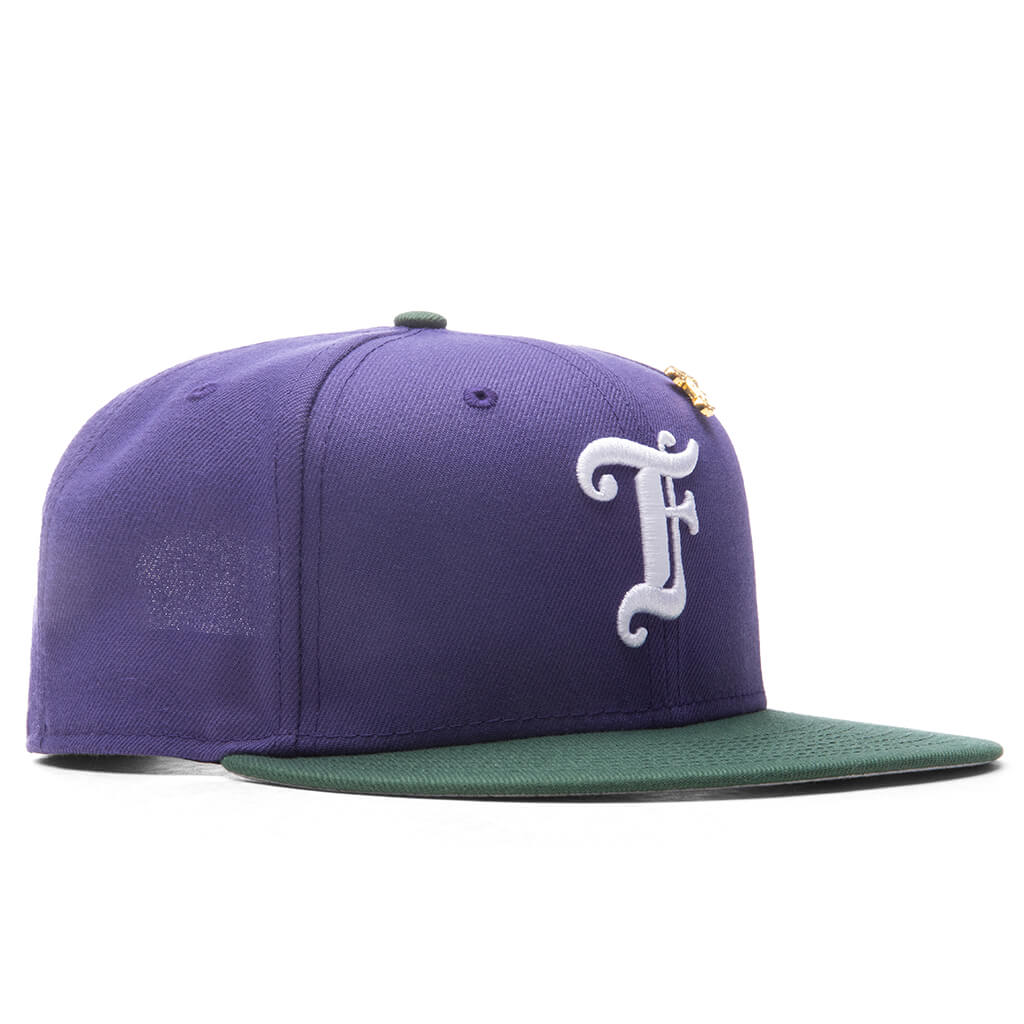 Feature x New Era Old English F Snapback - New Orchid/Cilantro - Image 3