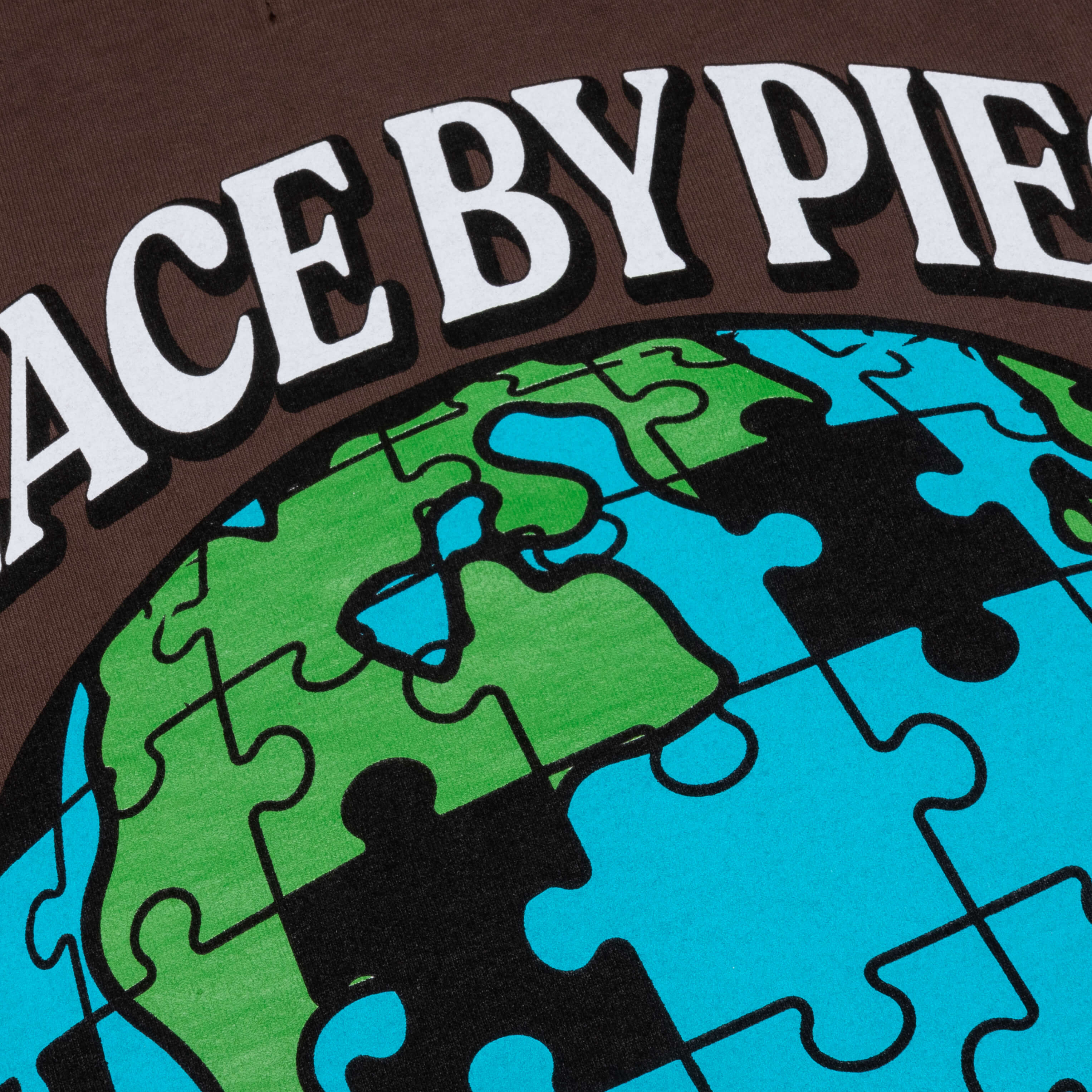 Peace by Piece Tee - Bitter Chocolate - Image 5