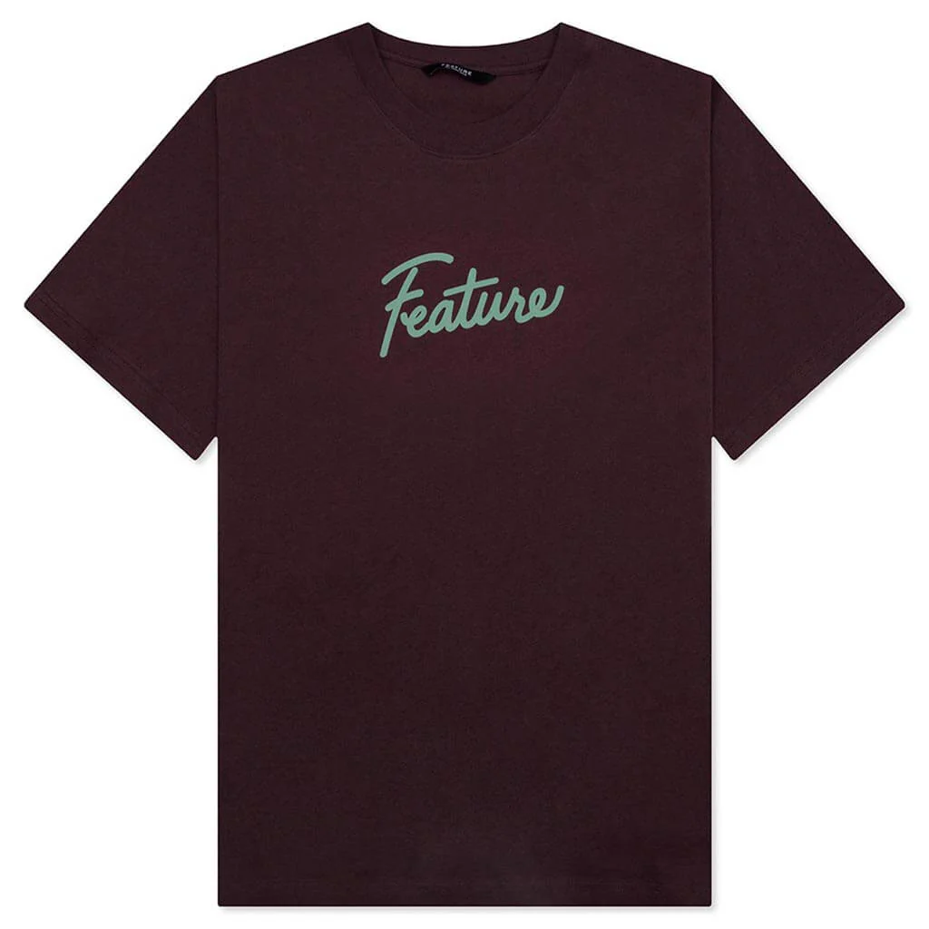 Script Tee - Huckleberry