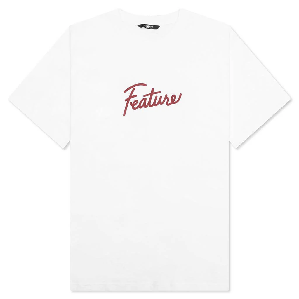 Script Tee - Optic White