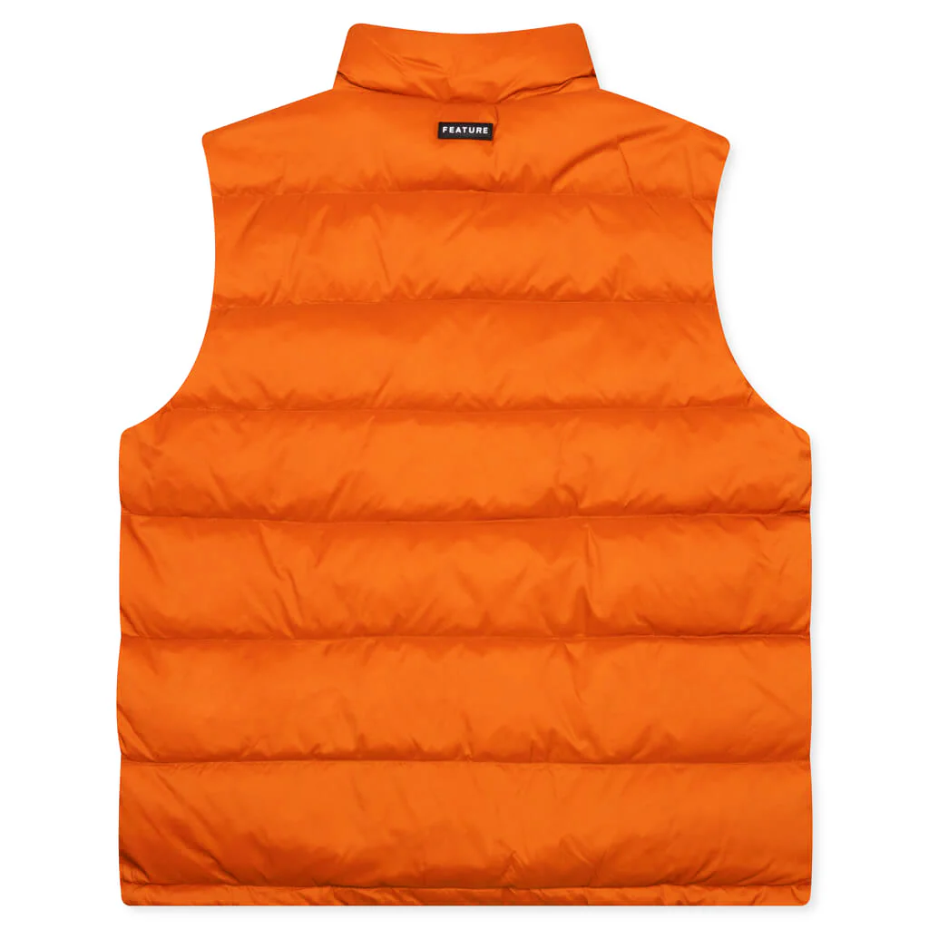 Sherman Convertible Puffer Vest - Burnt Orange - Image 2