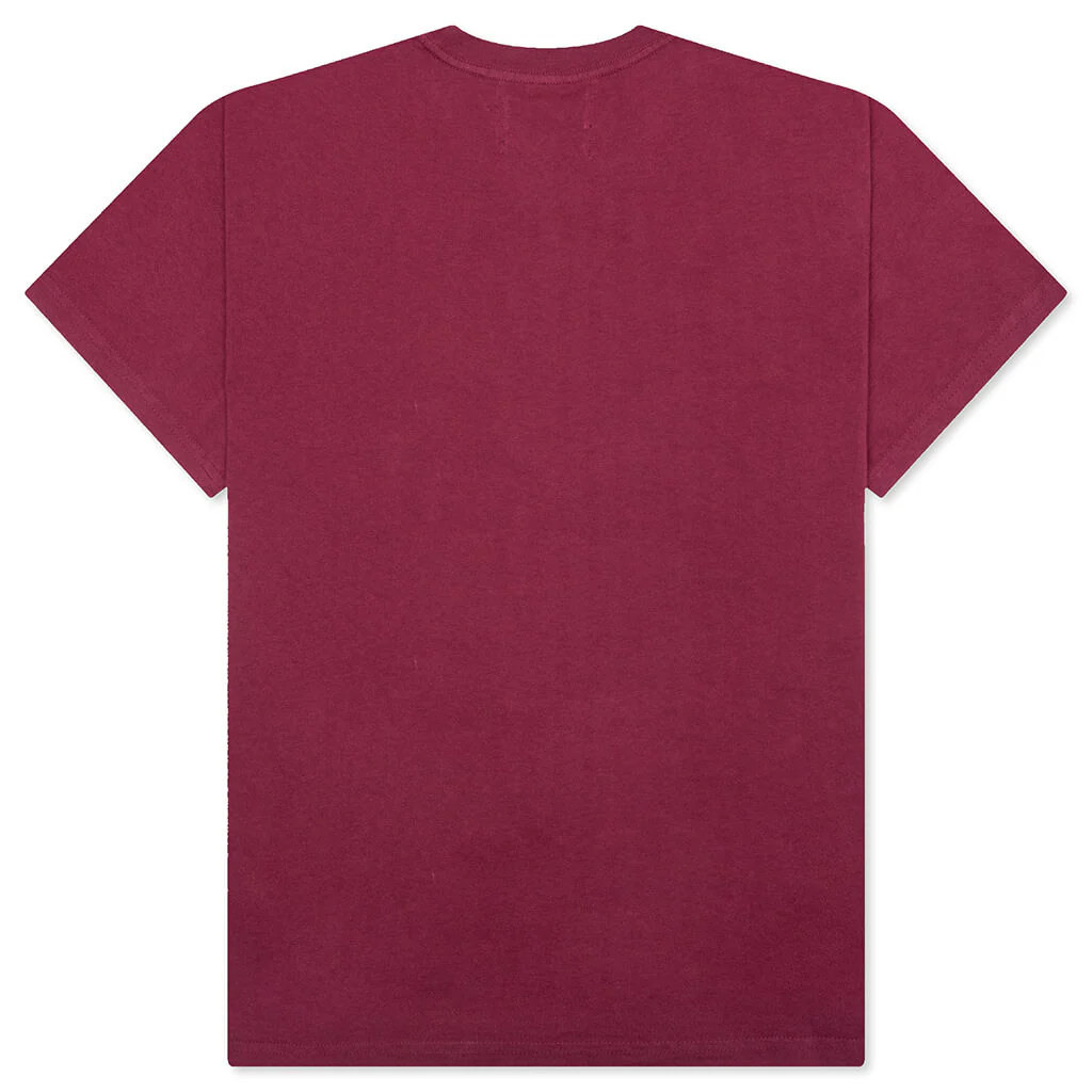 Shimmer Tee - Maroon - Image 2