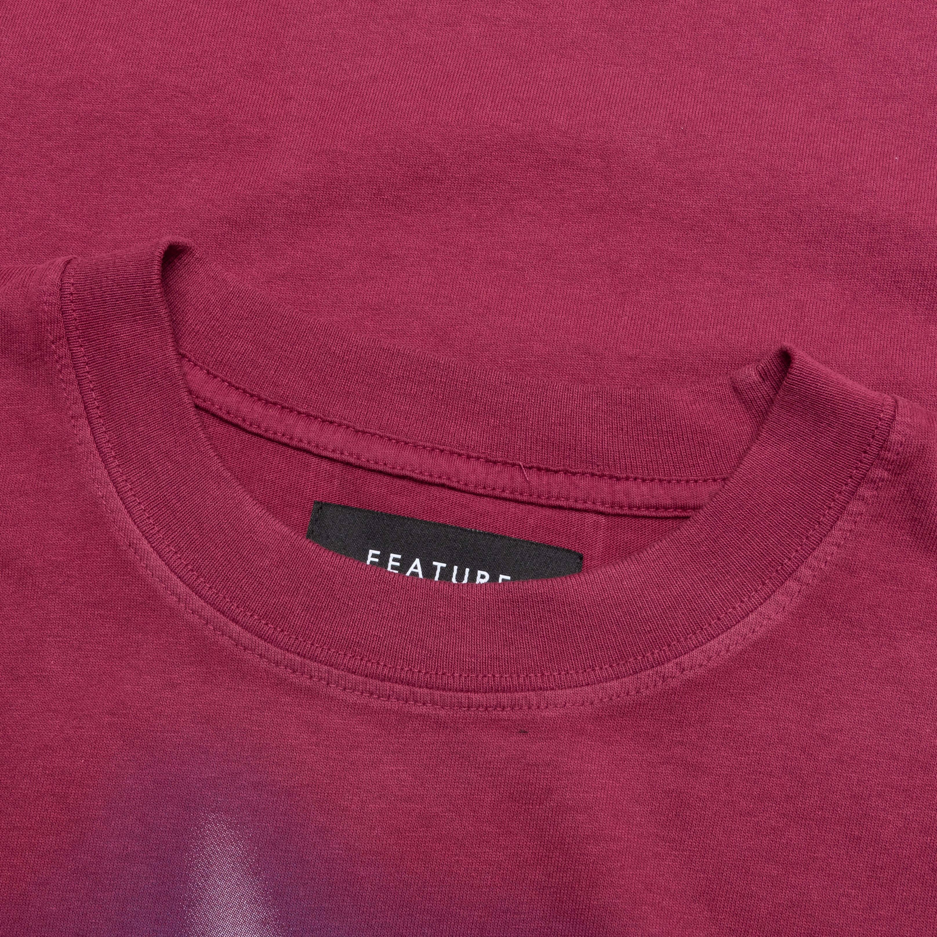 Shimmer Tee - Maroon - Image 3