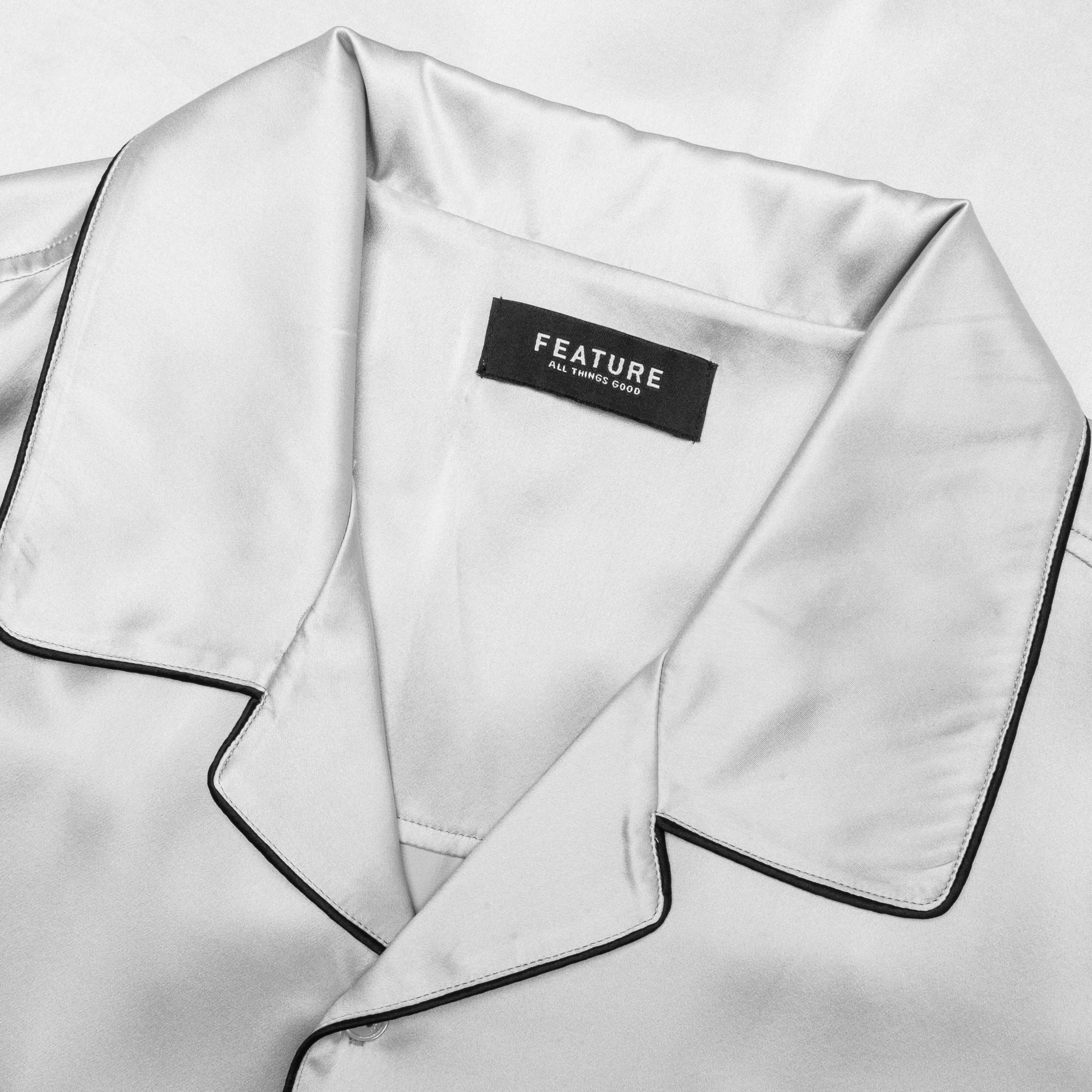 Baptiste Silk Shirt - Silver - Image 3