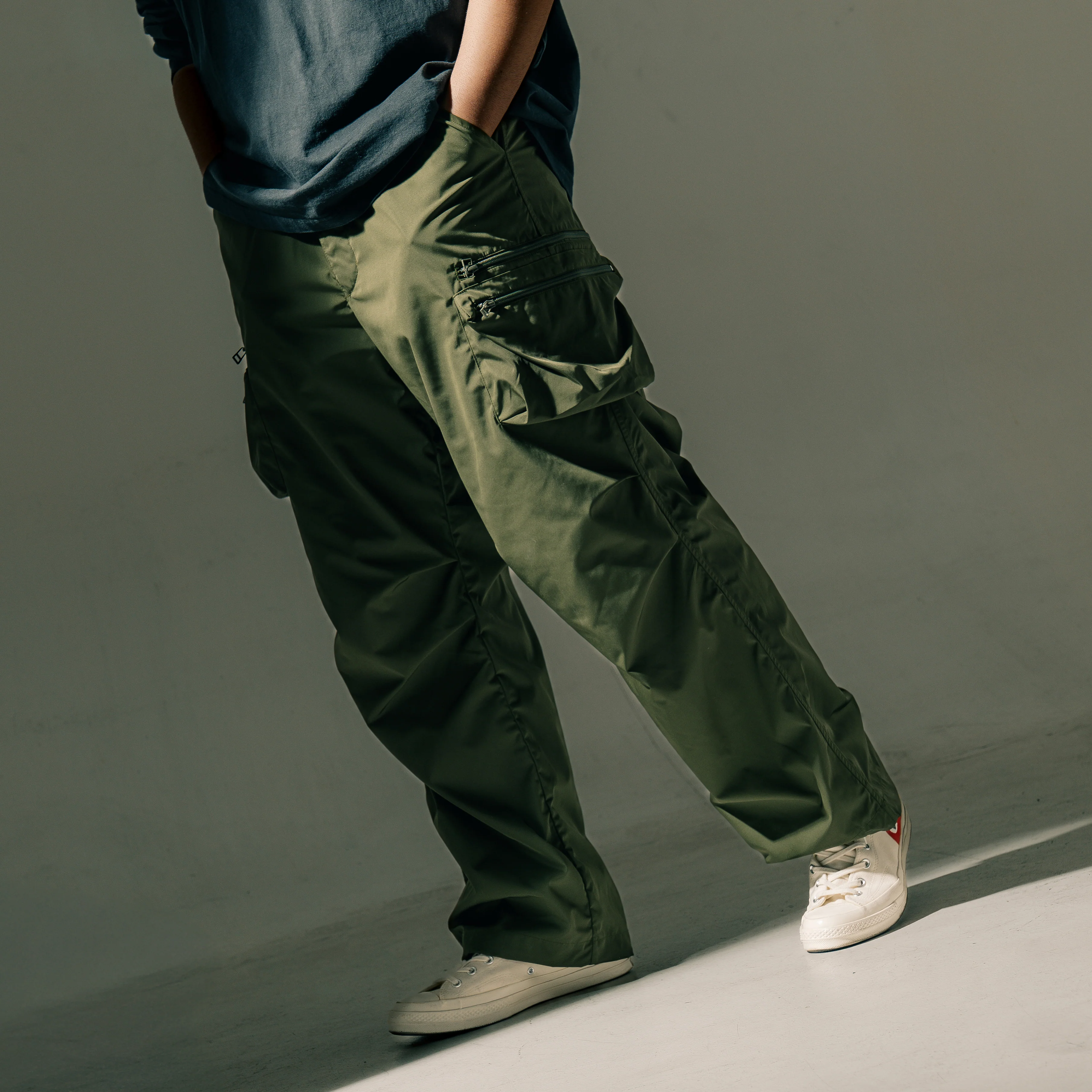 Simon Parachute Utility Pant - Green - Image 7