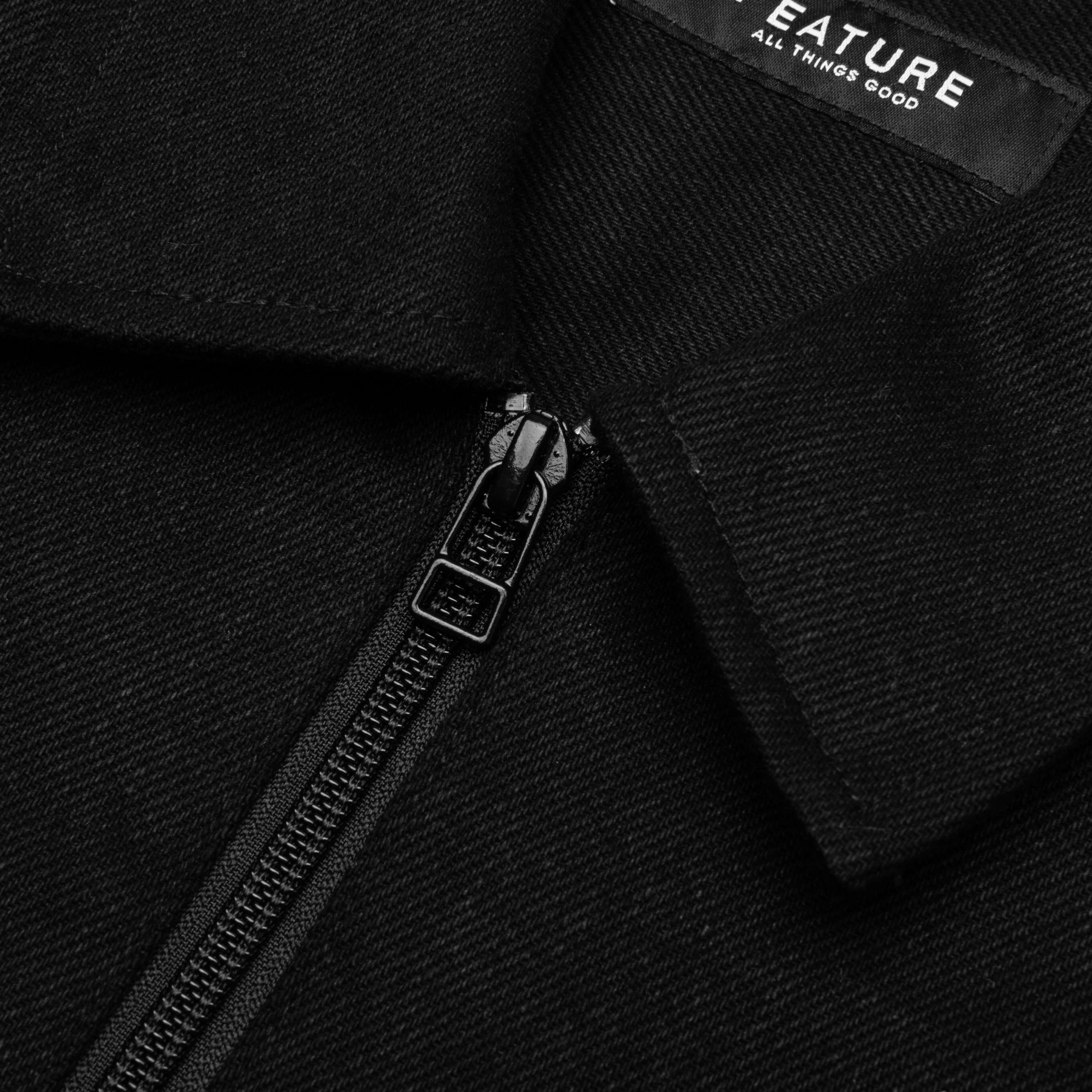 Smith 3/4 Zip Shirt - Black - Image 3