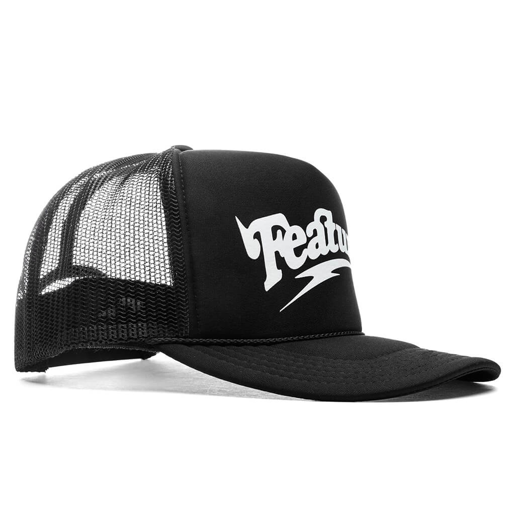 Spike Trucker Hat V2 - Black/White - Image 2
