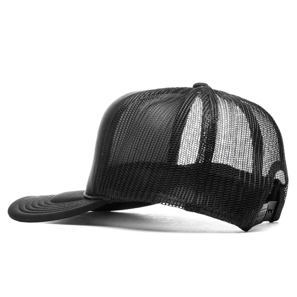 Spike Trucker Hat V2 - Black/White - Image 3