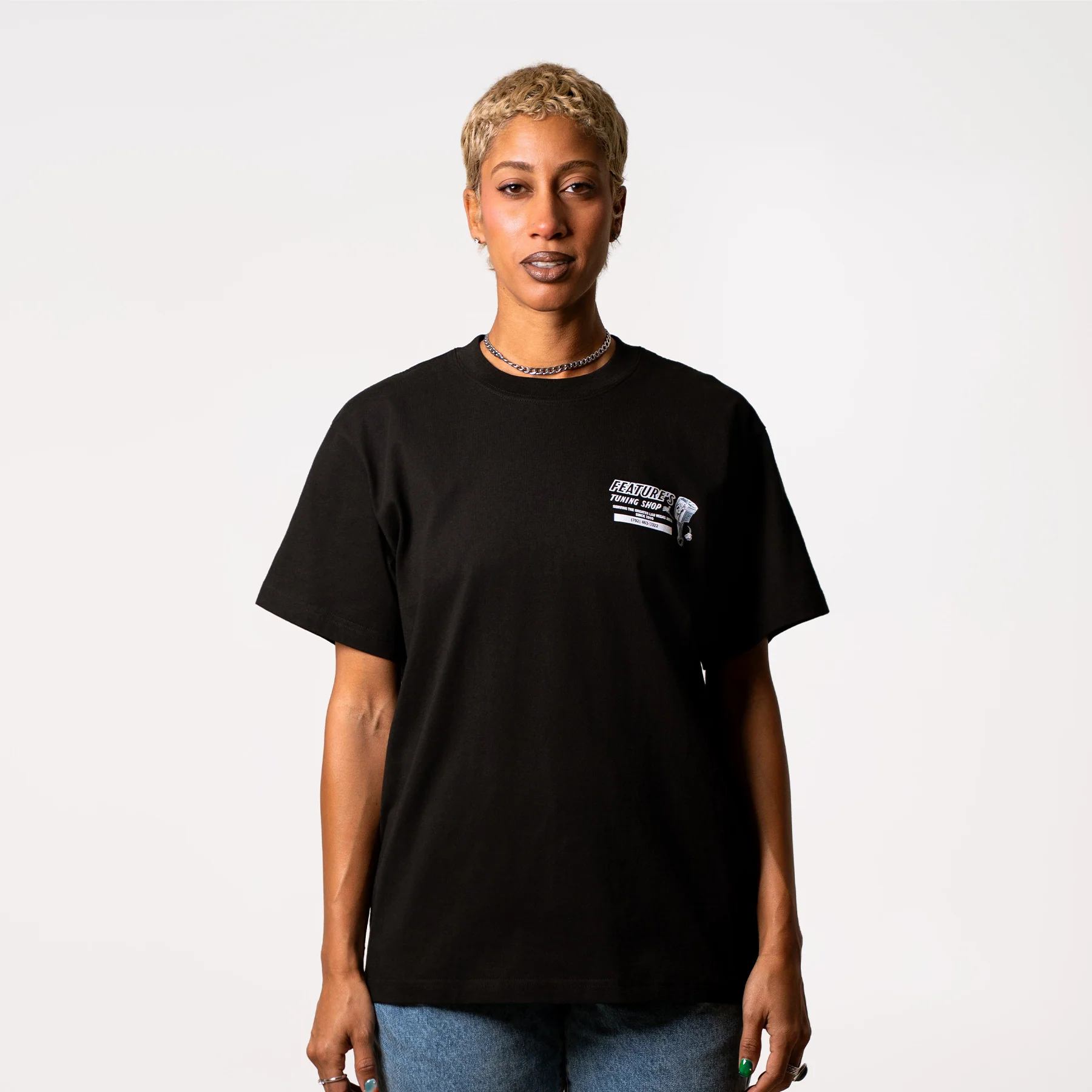 Tuning Shop Tee - Black - Image 5