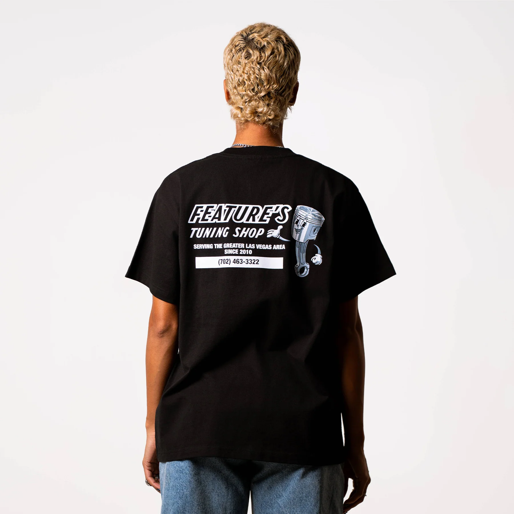Tuning Shop Tee - Black - Image 6
