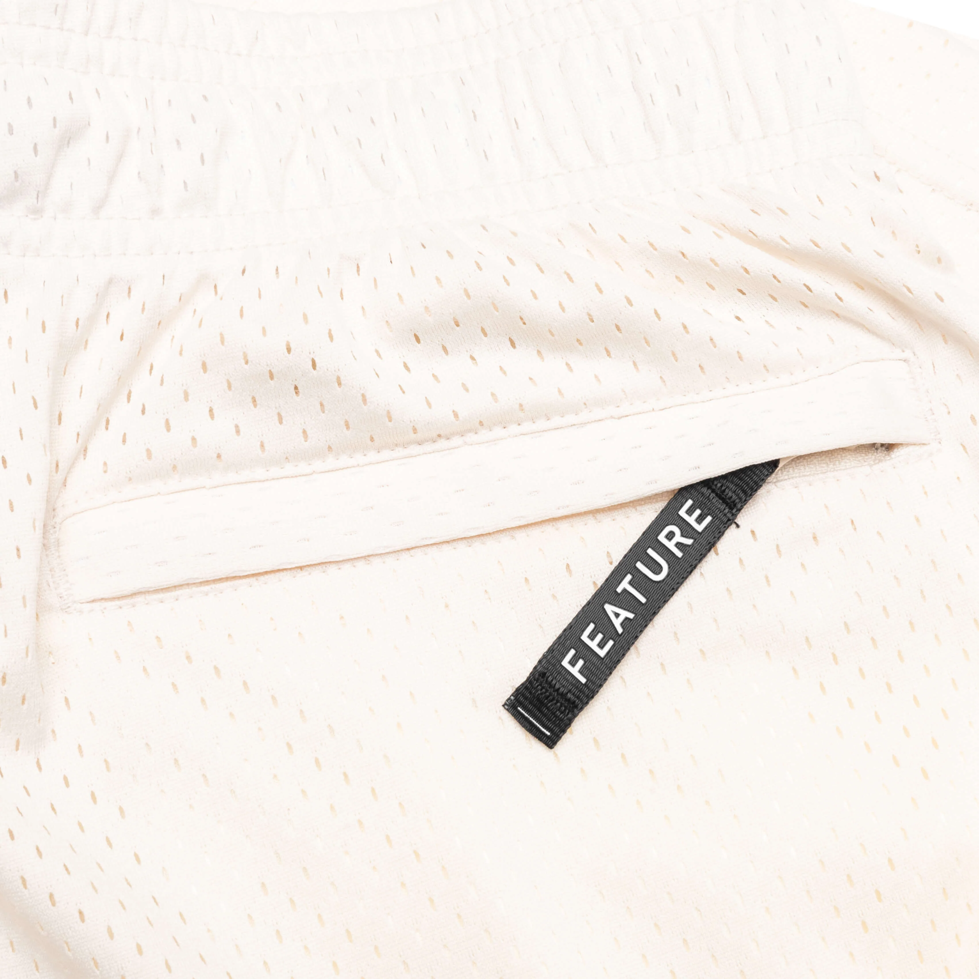 West Mesh Shorts - Cream - Image 6