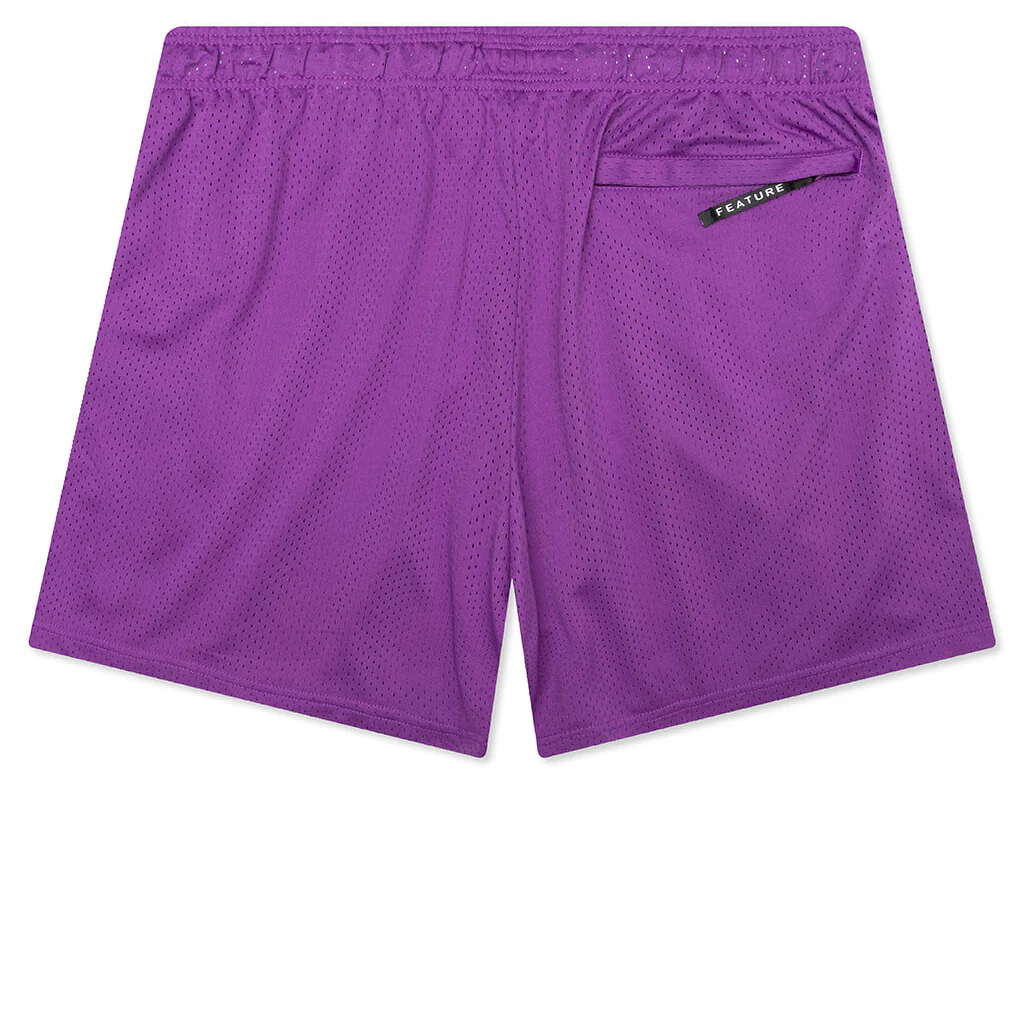 West Mesh Shorts - Purple - Image 2