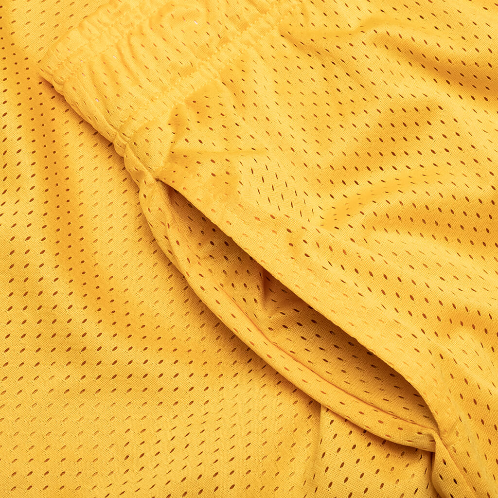 West Mesh Shorts - Yellow - Image 3
