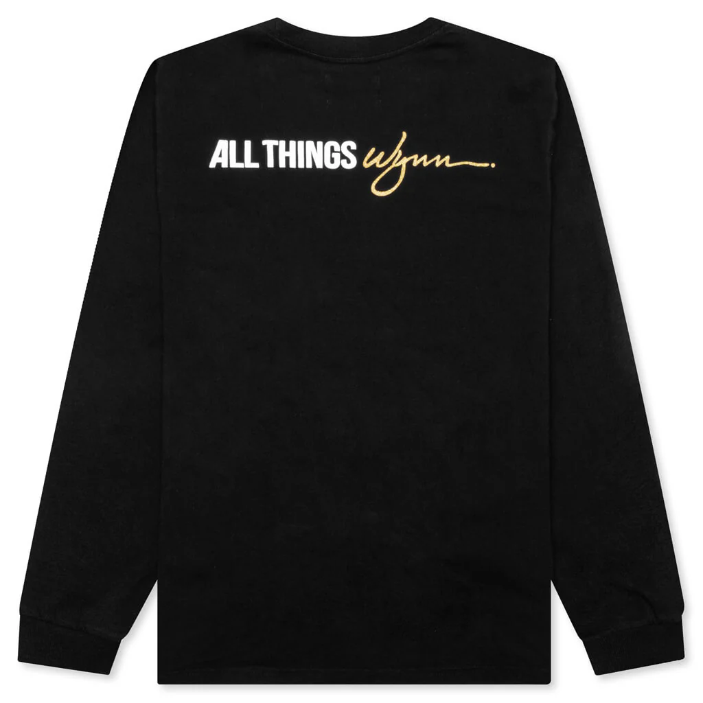 Feature x Wynn Logo Lock Up L/S Tee - Black - Image 2