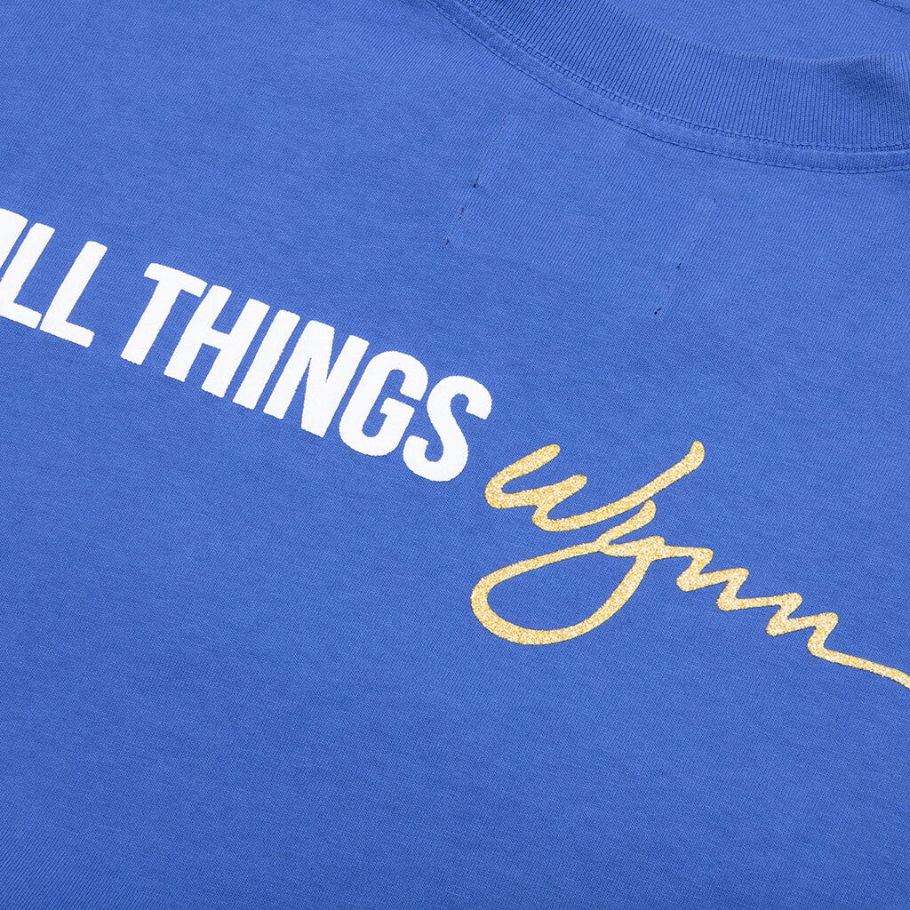 Feature x Wynn Logo Lock Up L/S Tee - Dazzling Blue - Image 5