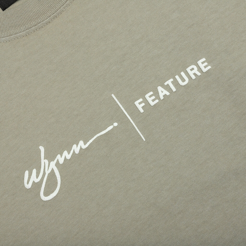 Feature x Wynn Logo Lock Up Tee - Oil Green - Image 4